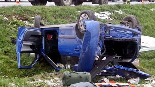 Wypadek przy ul. Bieszczadzkiej w Krośnie