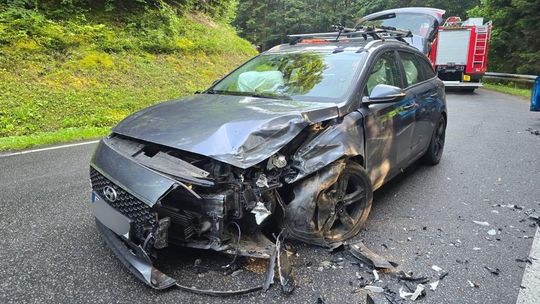 Wypadek w Przysietnicy. Jedna osoba trafiła do szpitala