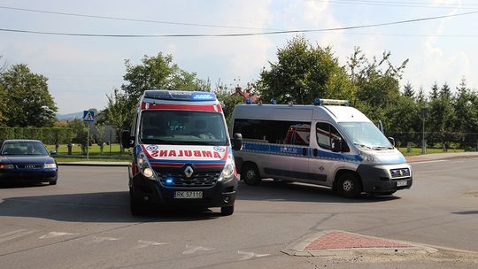 Wypadek w Zręcinie. Potrącenie rowerzystki