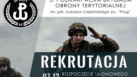 Zakończ rok stając się żołnierzem Podkarpackiej Brygady Obrony Terytorialnej