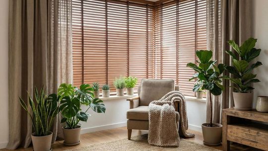 aranżacja z żaluzjami BLISTER