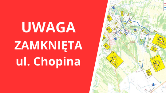 Zamknięta ulica Chopina. Jadąc do Krościenka Wyżnego kierowcy zwiedzą Krościenko Niżne