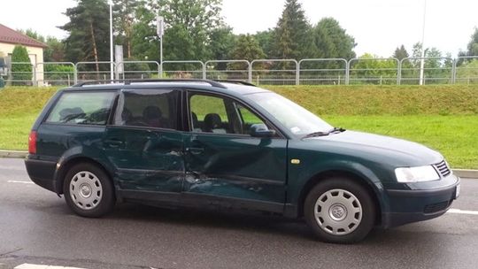 Zdarzenie drogowe na Bieszczadzkiej przy Starostwie