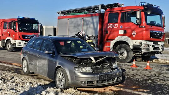 Zdarzenie drogowe na DK28 między Iwoniczem, a Klimkówką