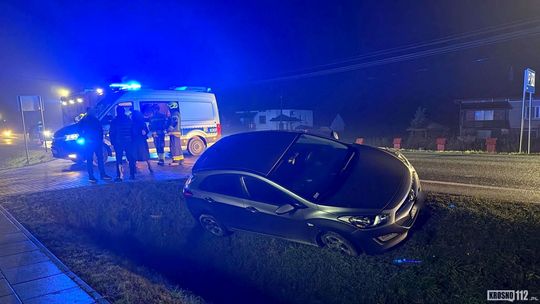 Zdarzenie drogowe na Trakcie Papieskim w Rogach