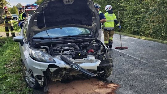 Zdarzenie drogowe na trasie Chorkówka - Zręcin
