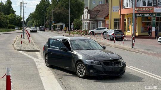 Zderzenie BMW z Volvo przy SP14