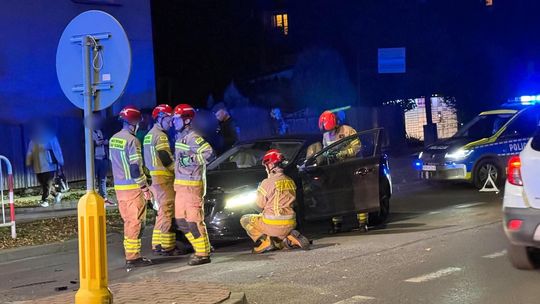 Zderzenie dwóch samochodów na Krakowskiej w Krośnie