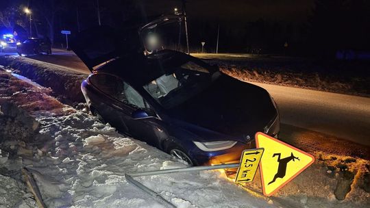 Zderzenie dwóch samochodów w Bóbrce