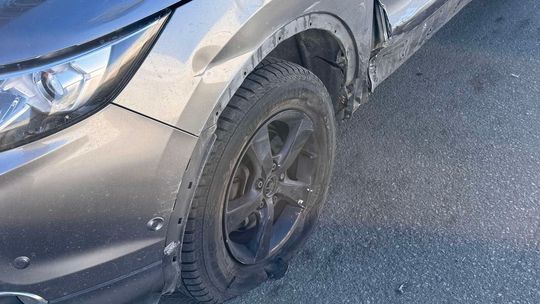 Zderzenie dwóch samochodów w Odrzykoniu