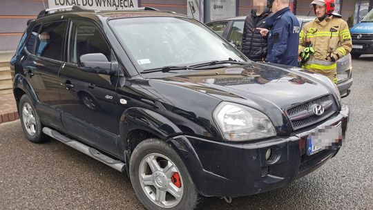 Zderzenie hyundaia i hondy na ul. Czajkowskiego w Krośnie