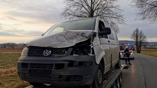 ? Zderzenie jelenia z volkswagenem. Zwierzę przeżyło i uciekło