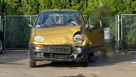 Zderzenie matiza i alfa romeo na DK19