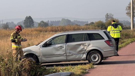 Zderzenie Opla i ciężarówki w Potoku