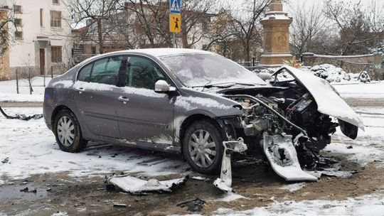 ? Zderzenie osobówki i samochodu ciężarowego na DK19 w Łężanach