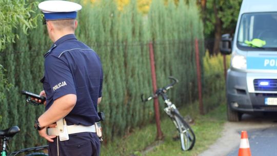 Zderzenie rowerzysty i rowerzystki. Mężczyzna był pod wpływem alkoholu