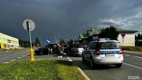 Zderzenie samochodów tuż przed przejściem granicznym