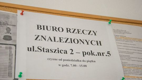 Zgubiłeś coś cennego? Zgłoś się do Biura Rzeczy Znalezionych