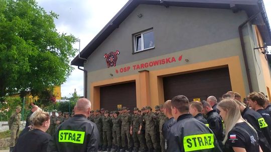 Żołnierze Wojsk Obrony Terytorialnej ćwiczyli wspólnie ze strażakami z gminy Miejsce Piastowe