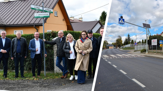 Zręcin: zakończono modernizację ul. Łukasiewicza