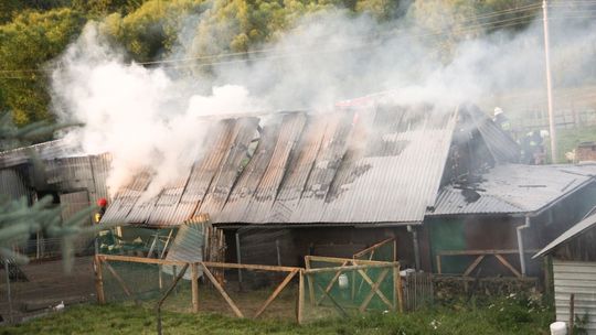 Zyndranowa: Pożar budynku gospodarczego