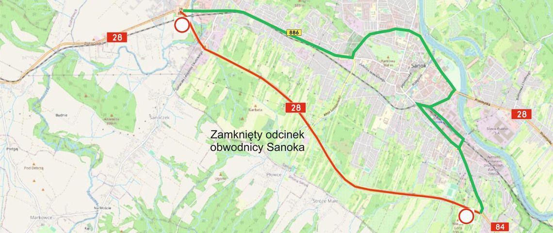 Utrudnienia w dojeździe w Bieszczady