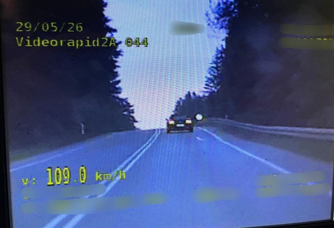 Fordem 109 km/h w Trzcianie przy ograniczeniu do 50 Fordem 109 km/h w Trzcianie przy ograniczeniu do 50