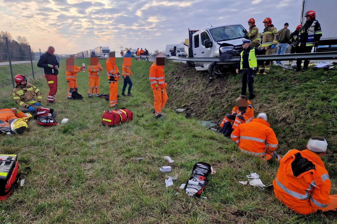 ? 13 osób rannych w wypadku na A4. Blokada autostrady w kierunku Krakowa