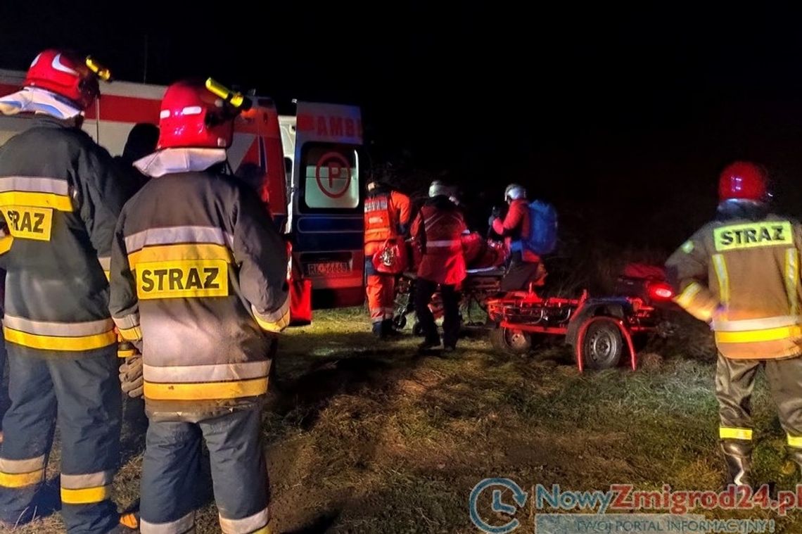 15-letni rowerzysta uległ poważnemu wypadkowi na rowerze w lesie
