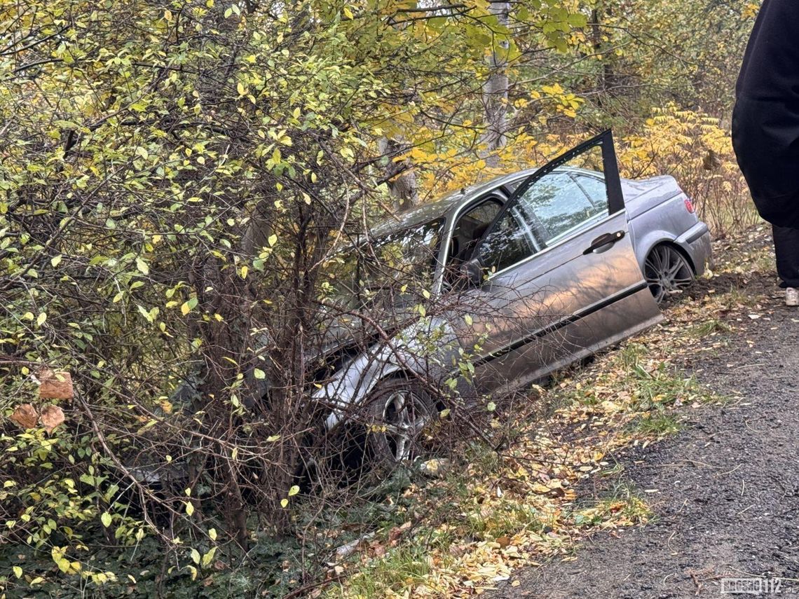19-latek wjechał BMW w zarośla. 14-latek trafił do szpitala