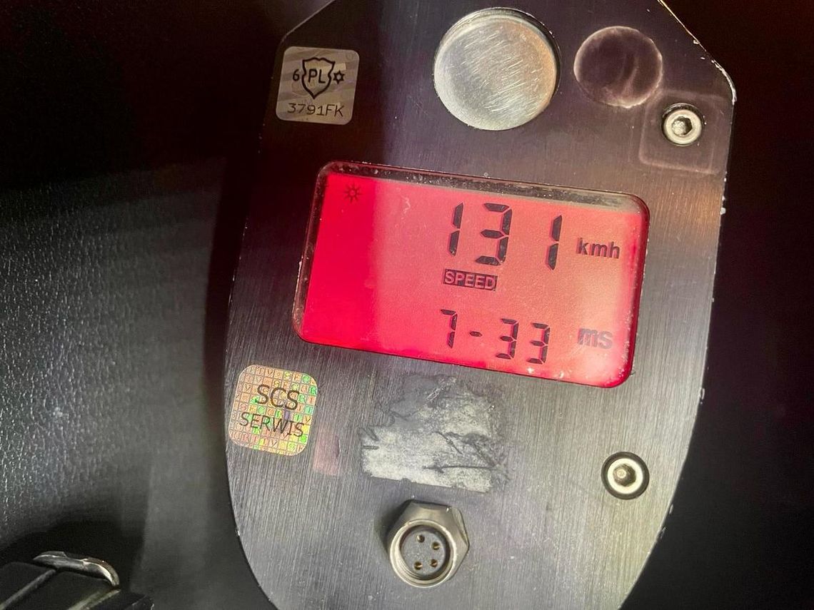 19-letni pirat drogowy zatrzymany! Jechał 131 km/h!