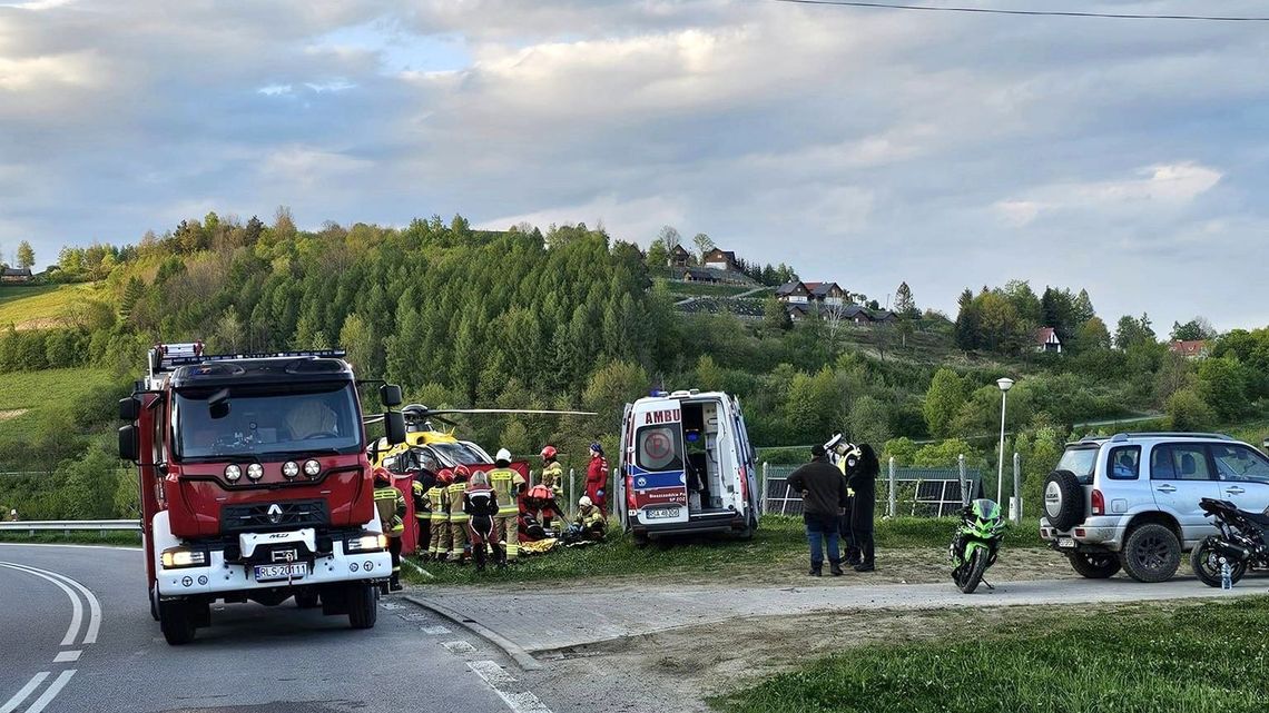 41-letni motocyklista zginął pod Polańczykiem