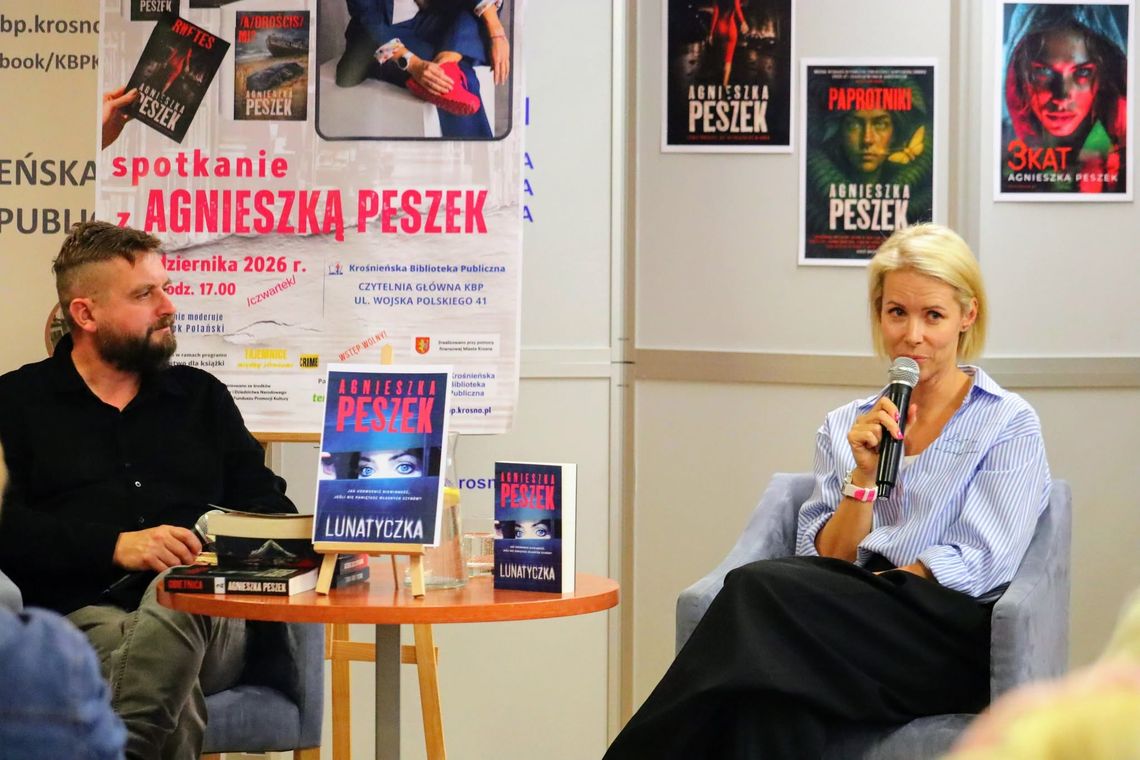 Jak powstają kryminały? Agnieszka Peszek spotkała się z czytelnikami w Krośnie Jak powstają kryminały? Agnieszka Peszek spotkała się z czytelnikami w Krośnie