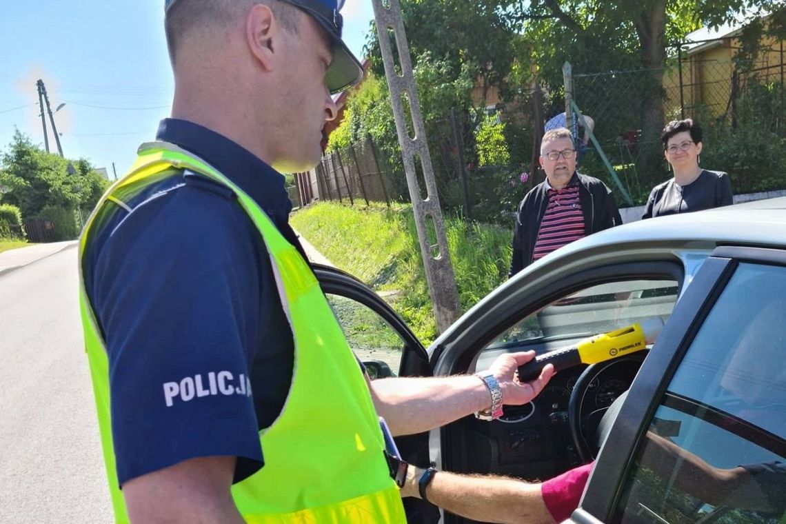 Akcja badania trzeźwości na drogach Gminy Miejsce Piastowe zakończyła się ujawnieniem nietrzeźwego kierowcy