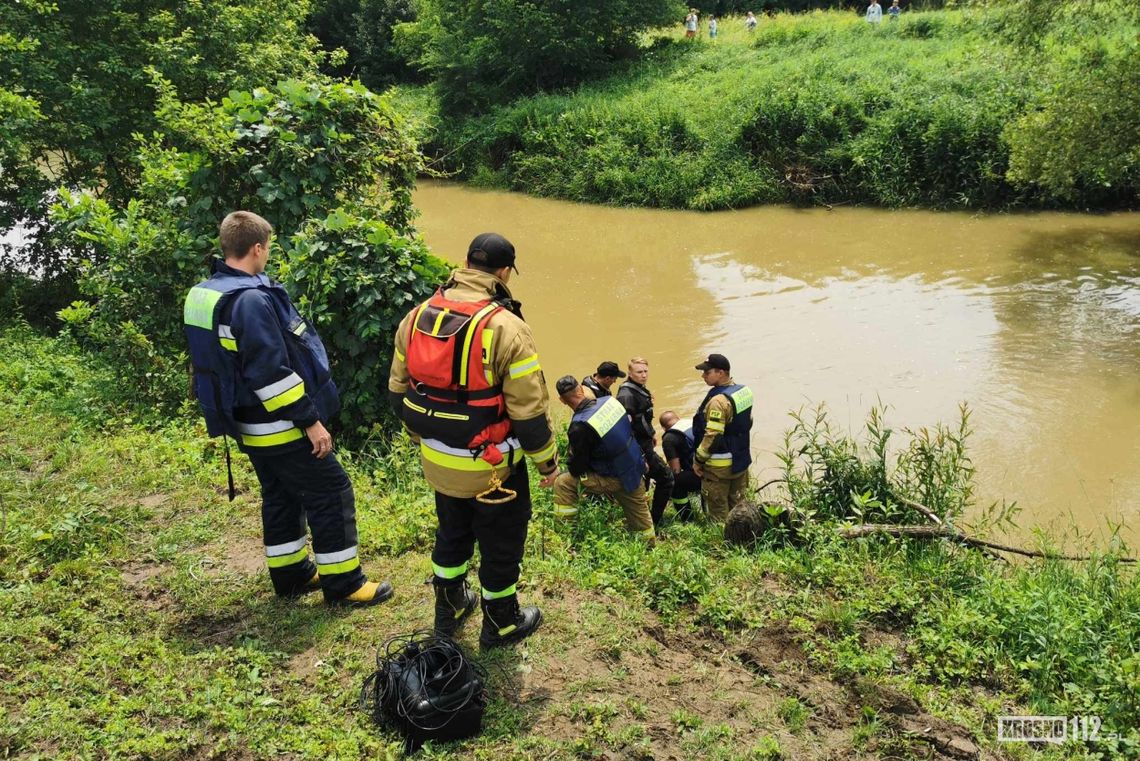Akcja poszukiwawcza na Wisłoku w powiecie krośnieńskim. Zaginął 58-letni mężczyzna