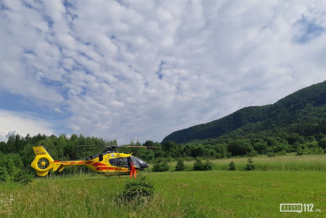 Akcja ratownicza na Górze Cergowej. Mężczyzna poczuł się źle na wieży widokowej