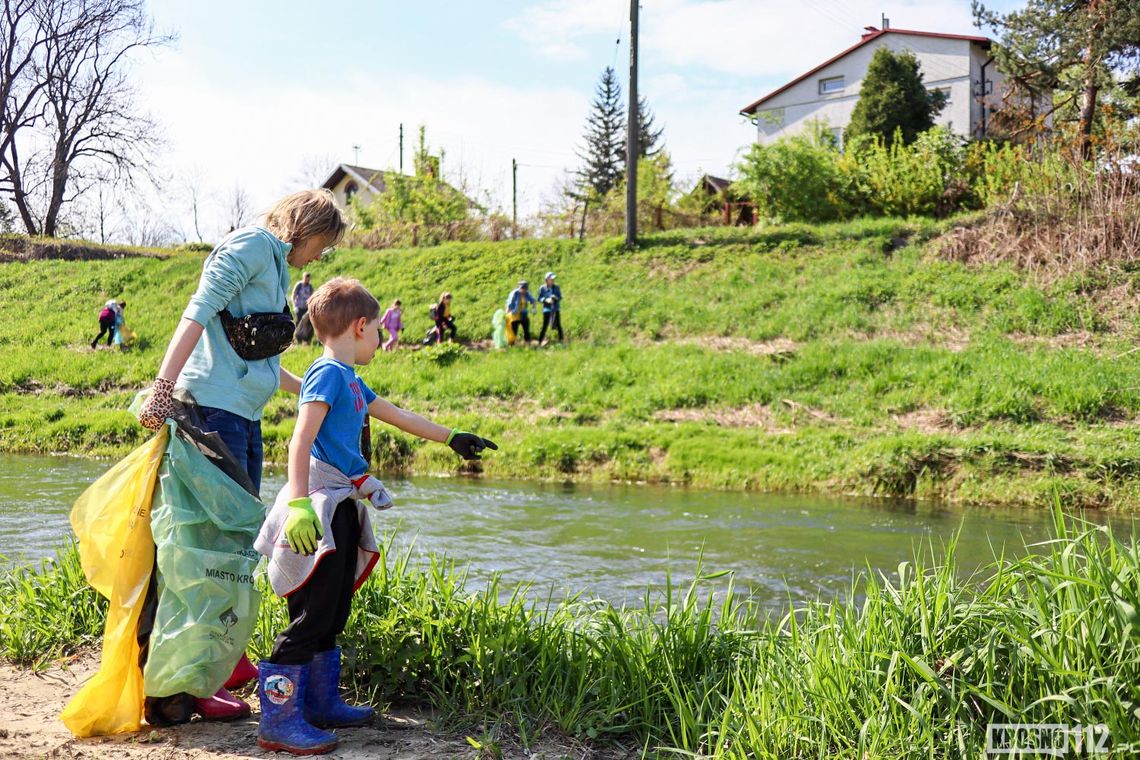Operacja Czysta Rzeka w Krośnie. Wolontariusze posprzątali brzegi Wisłoka [ZDJĘCIA]