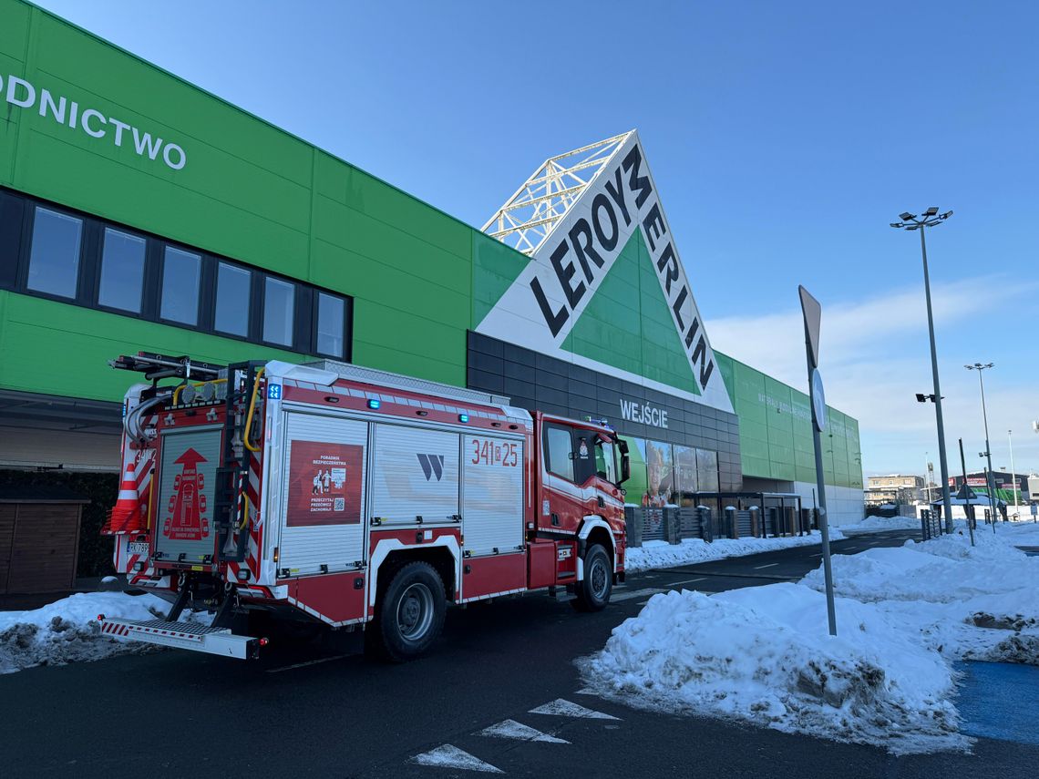 Alarm z monitoringu ppoż w jednym z marketów przy Bieszczadzkiej