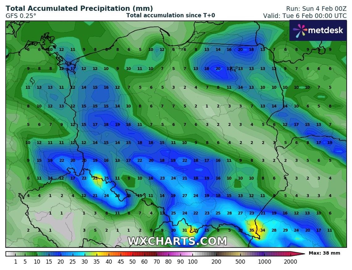 ALERT METEO - silny wiatr oraz opady deszczu