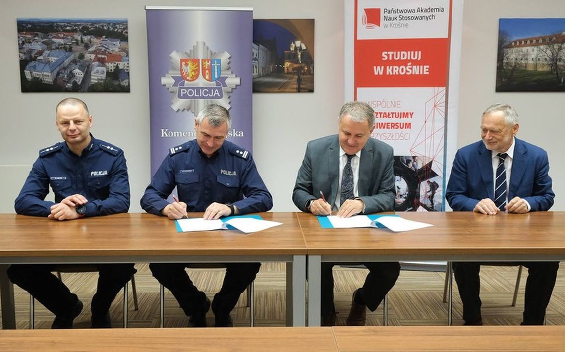 Bezpieczniejsza uczelnia w Krośnie – porozumienie pomiędzy PANS a Policją