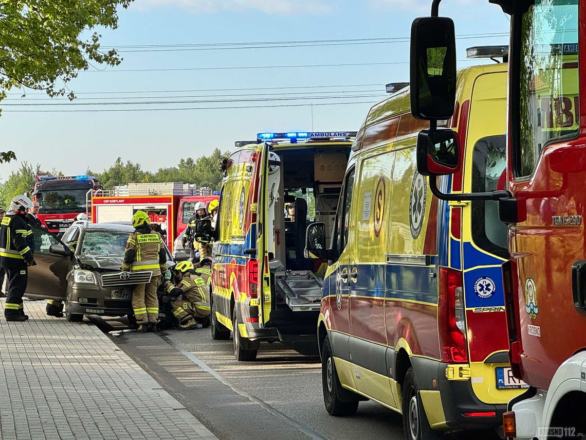 Bóbrka. Zderzenie dwóch samochodów osobowych