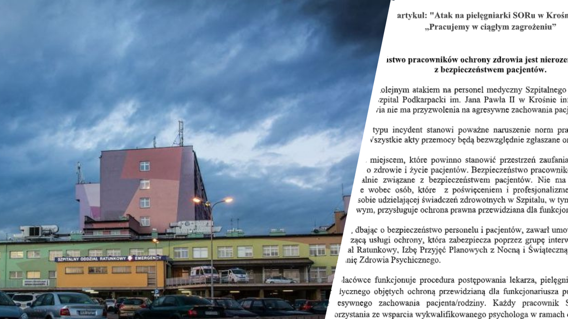 Brak zgody na agresję. Wojewódzki Szpital Podkarpacki zatrudnił ochronę