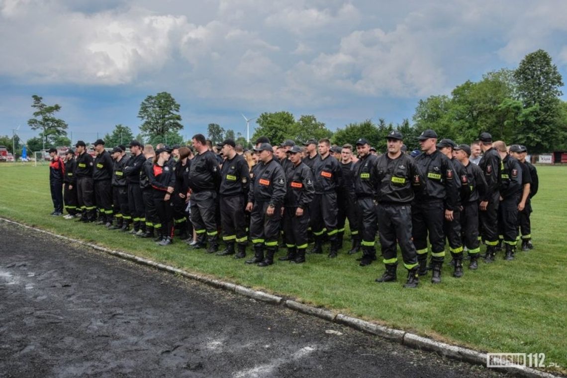 Burzowe zawody sportowo-pożarnicze w Rymanowie