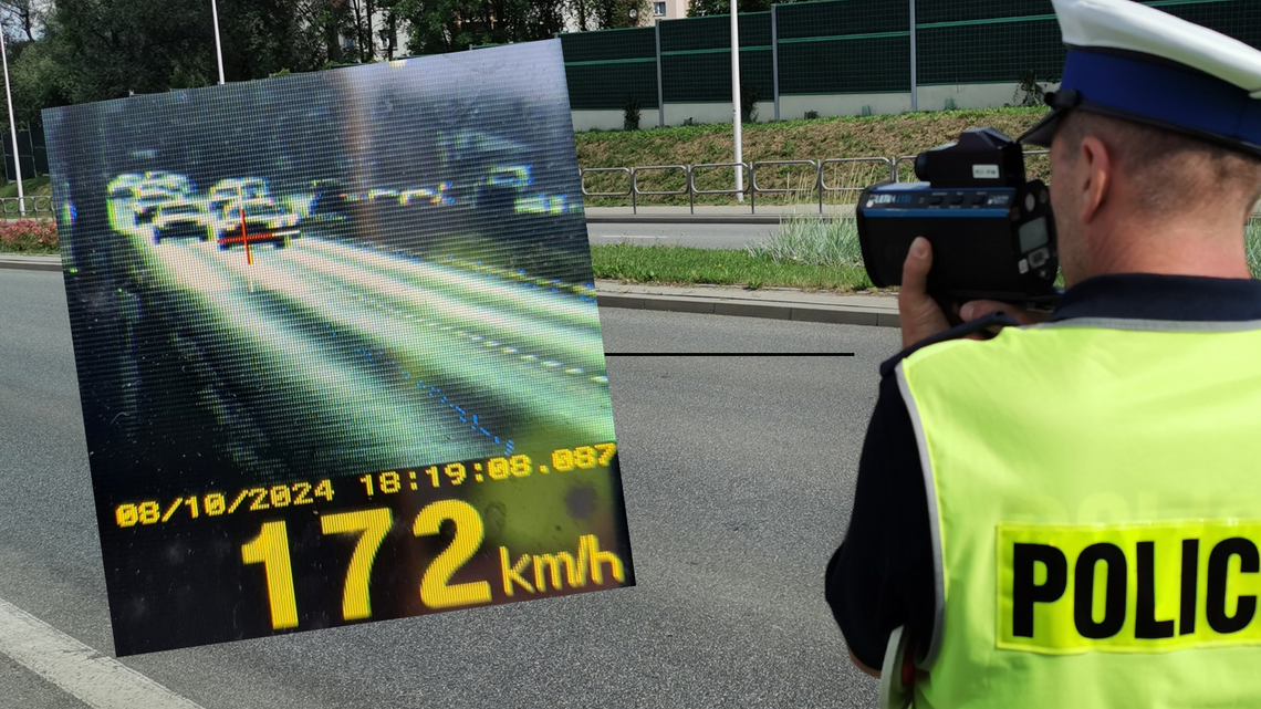 Całkowity brak rozsądku. Przez Krosno jechał z prędkością 172 km/h