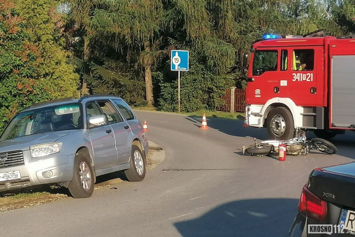 ? Cergowa: Zdarzenie drogowe z udziałem motocyklisty