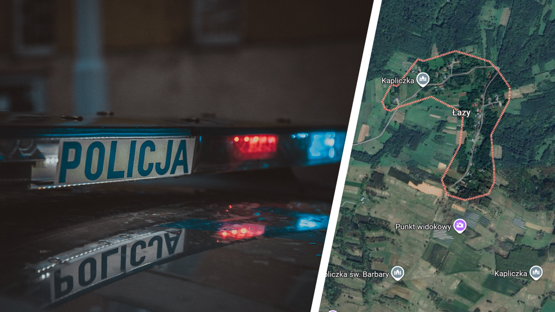 Ciało mężczyzny odnalezione przez sąsiada w Łazach