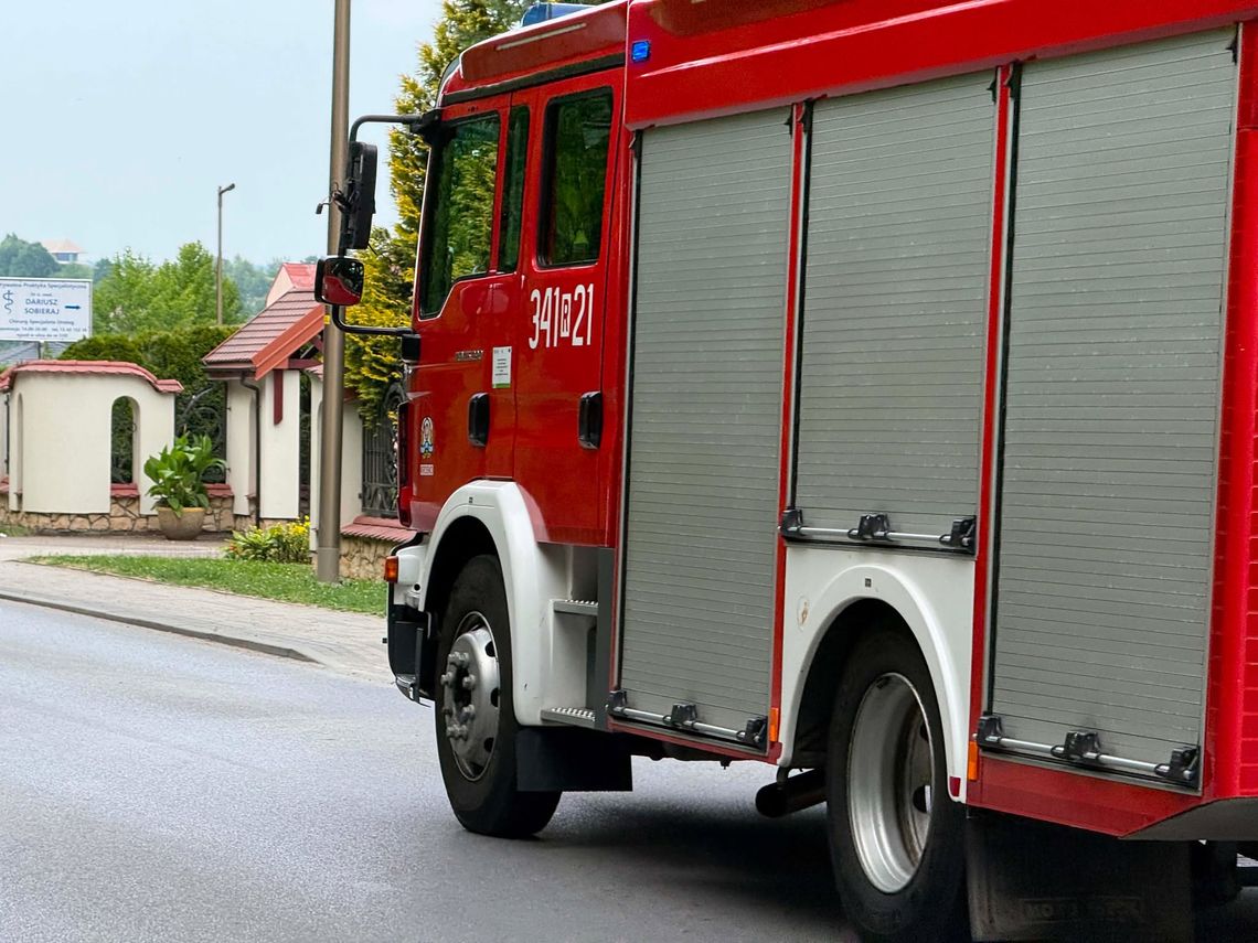 Ciężarówką wjechał w wóz bojowy JRG Krosno