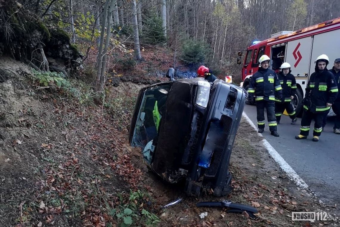 CZARNORZEKI: Jedna osoba ranna po tym jak samochód wypadł z drogi