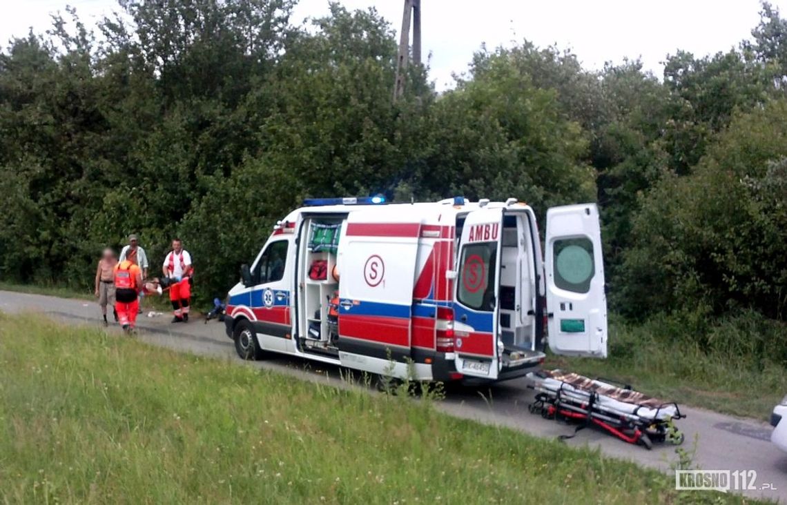 Czarnorzeki: Wypadek jednośladu przy punkcie widokowym