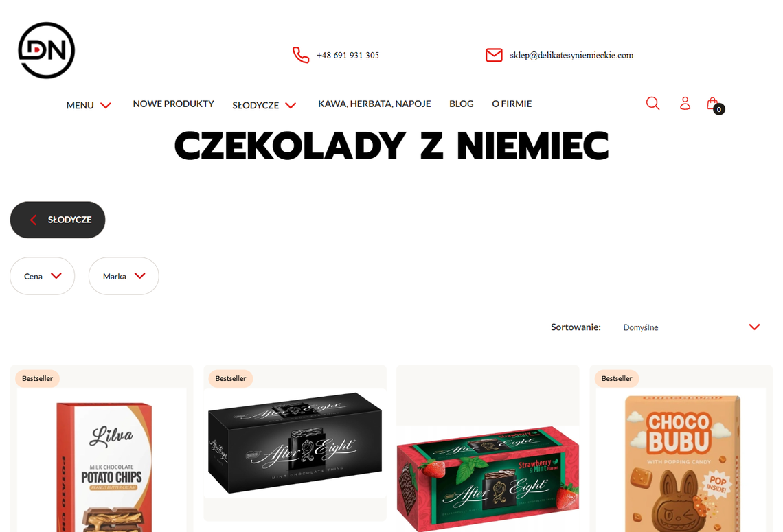 Delikatesy Niemieckie: czekolady z Niemiec
